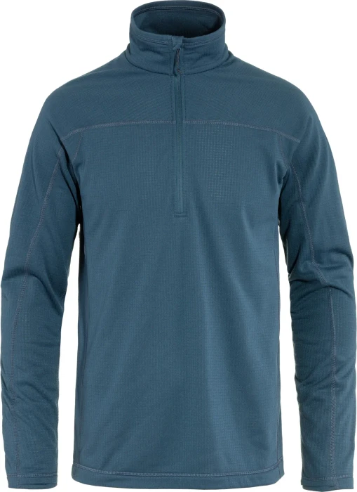 Fjällräven Abisko Lite Fleece Half Zip Funktionsshirt langarm indigo blue (Herren)