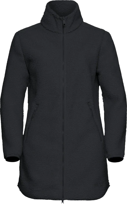 Jack Wolfskin High Curl Coat Funktionsmantel schwarz (Junior)