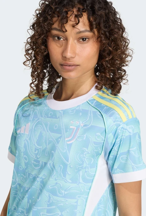 adidas Juventus Turin 2025/2026 Auswärtstrikot ash blue (Damen)