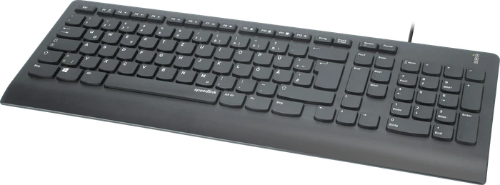 Speedlink HI-GENIC Antibacterial Keyboard, schwarz, USB, DE