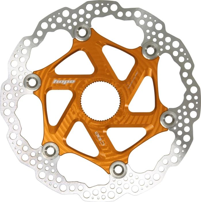 Hope Floating Centerlock Bremsscheibe 180mm orange