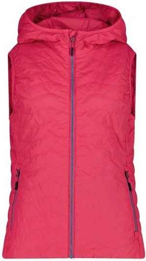 CMP Wattierte Kapuze Weste magenta (Damen)