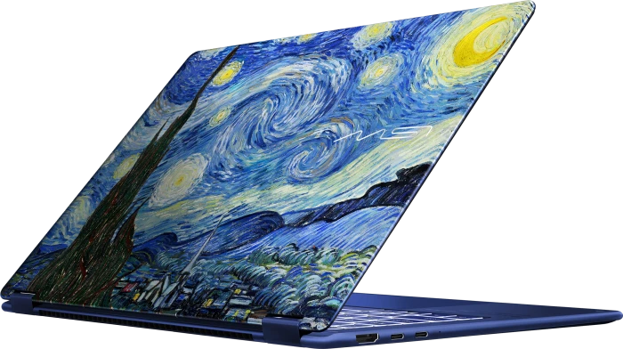MSI Prestige 14 Flip AI+ The Starry Night-270N, Star Blue, Core Ultra X9 378H, 32GB RAM, 1TB SSD, DE, Vincent van Gogh Edition