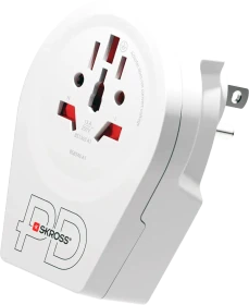 Skross World to USA USB AC20PD, 1x USB-A, 1x USB-C
