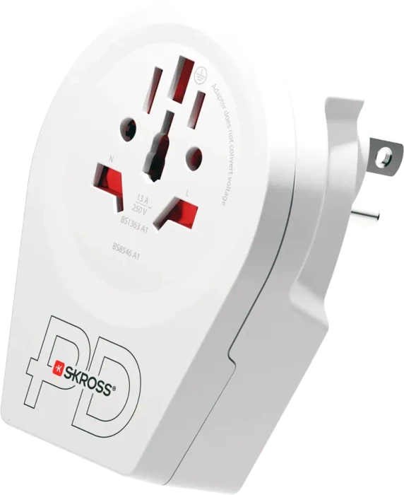 Skross World to USA USB AC20PD, 1x USB-A, 1x USB-C