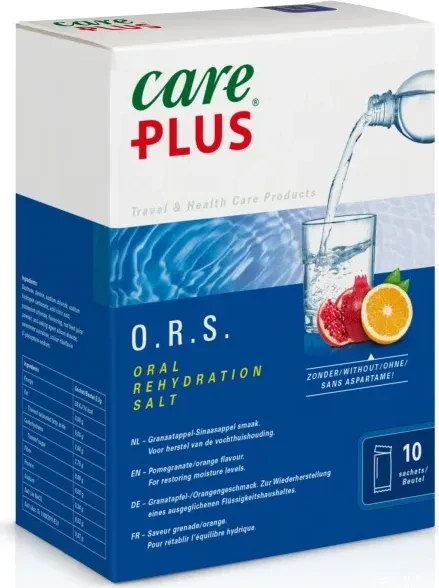 carePlus O.R.S. Oral Rehydration Salt granatalpfel/orange Pulver, 10 Stück