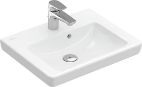 Villeroy & Boch Subway 2.0 Handwaschbecken 50x40x14cm, mit Überlauf, weiß alpin ceramicplus