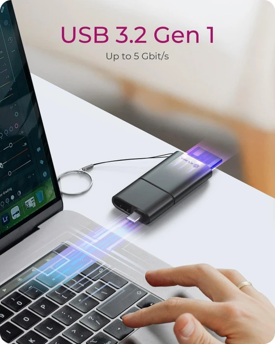 RaidSonic Icy Box IB-CR204-CU3 Dual-Slot-Cardreader, USB-A/USB-C 3.0 [Stecker]