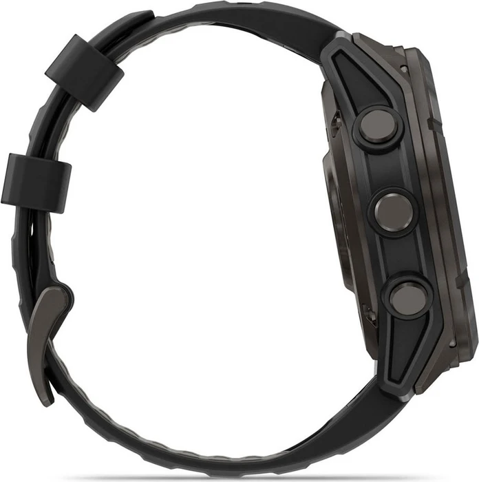 Garmin Fenix 8 Pro 51mm MicroLED carbon grey dlc titanium/black-pebble grey silicone
