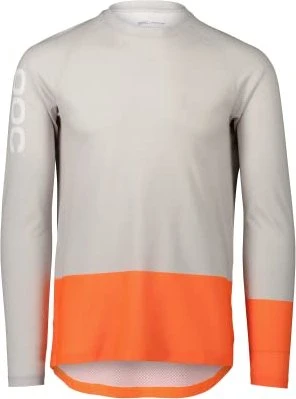 POC MTB Pure LS Trikot langarm granite grey/zink orange (Herren)