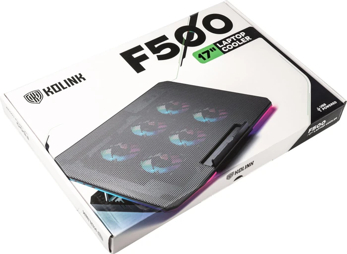 Kolink F500 ARGB, Notebook-Stand/Notebook-Kühler bis 17.3"