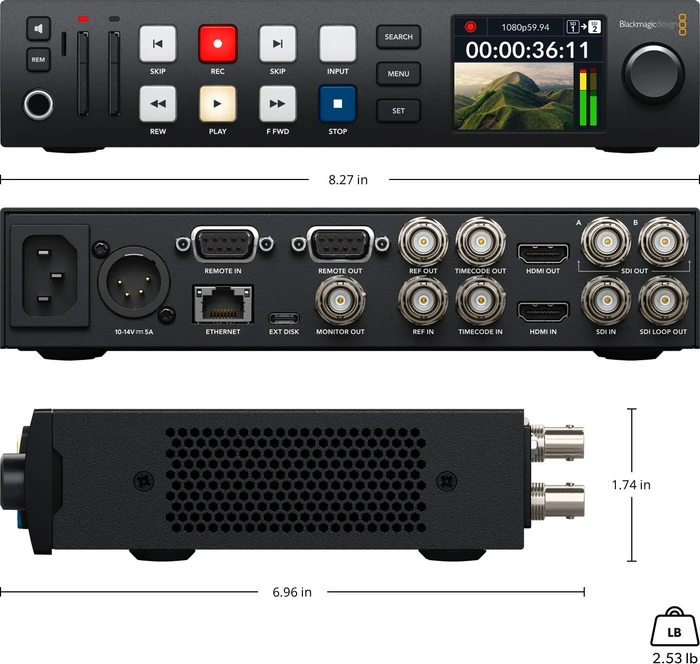 Blackmagic Design HyperDeck Studio HD Plus