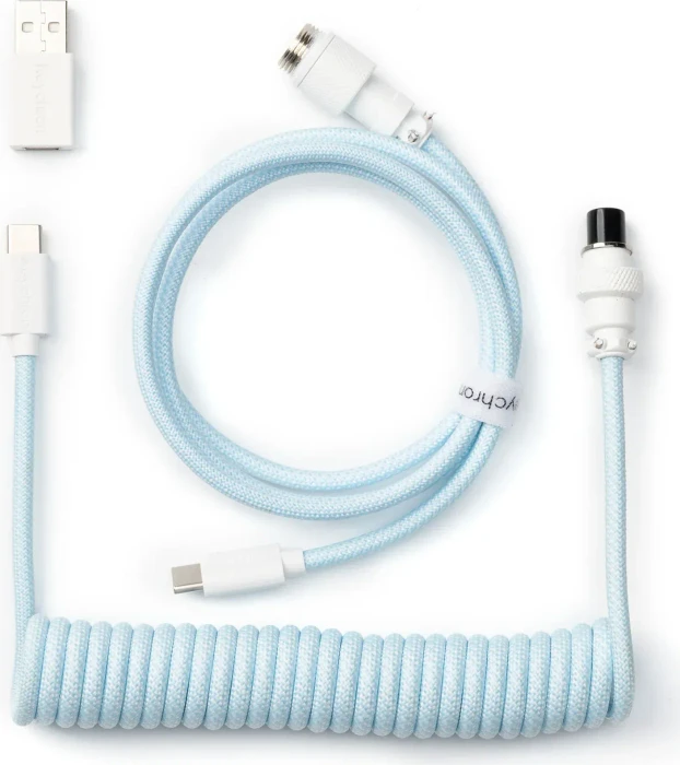 Keychron Coiled Aviator Cable, USB-C Spiralkabel mit USB-A Adapter