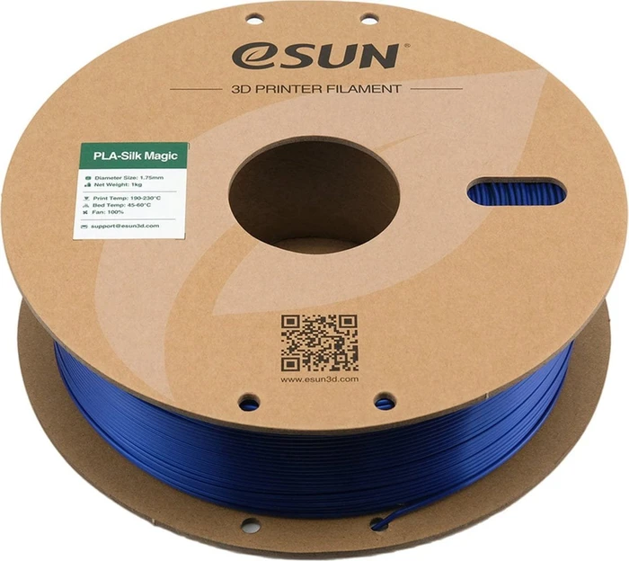 eSUN 3D Silk PLA, Green Blue, Spule, 1.75mm, 1.00kg