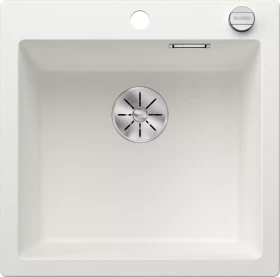 Blanco Pleon 5 InFino Einbau Becken mittig mit Ablauffernbedienung weiß