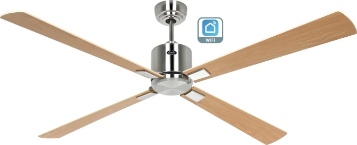 CasaFan Eco Neo III 152 BN-AH/BU WiFi Deckenventilator ahorn/buche/chrom