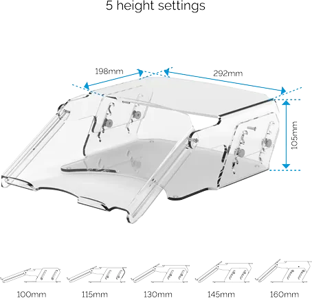 Fellowes Clarity verstellbarer Monitor Ständer