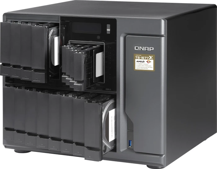 QNAP Turbo Station TS-1677X-1700-64G, 64GB RAM, 2x RJ-45 10GBase-T, 4x RJ-45 1000Base-T