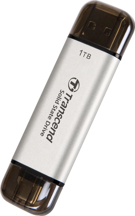 Transcend ESD310S 1TB Silver, USB-A + USB-C, USB 3.2 Gen 2×1