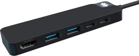 Targus HyperDrive Flex 5, USB-C 3.0 [Stecker], schwarz (HD4101BKGL)