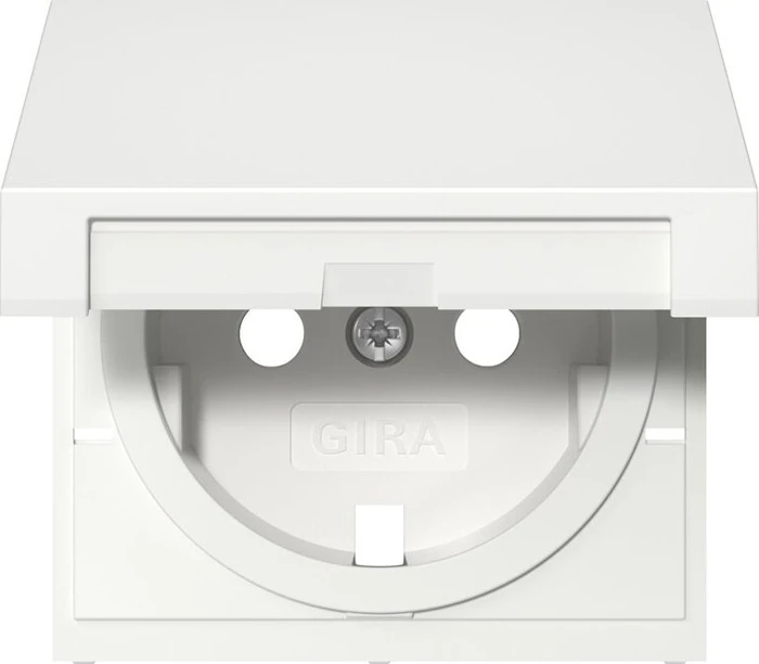 Gira System 55 Abdeckung SCHUKO-Steckdose, reinweiß