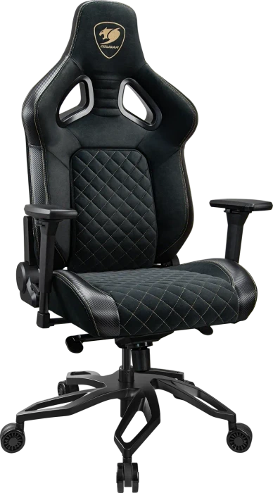 Cougar Titan Pro V2 Gold F CGR-T2F-GLB Gamingstuhl, schwarz/gold