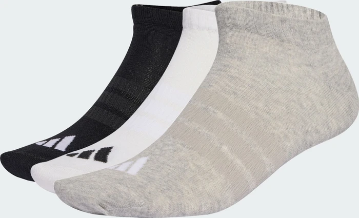 medium grey heather/white/black, 3 Paare
