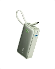 Anker Nano Power Bank (30W, Built-In USB-C Cable) grün