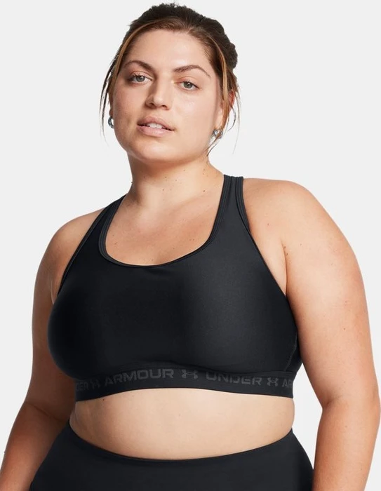 Under Armour Armour Mid Crossback Sport-BH black/jet gray (Damen)