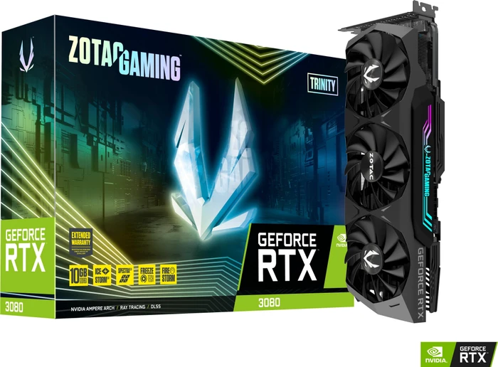 Zotac Gaming GeForce RTX 3080 Trinity, 10GB GDDR6X, HDMI, 3x DP
