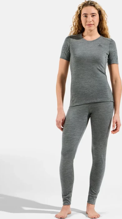 Odlo Natural Merino 200 Baselayer Funktionsshirt kurzarm odlo steel grey melange (Damen)