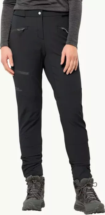 Jack Wolfskin Salmaser Hose lang schwarz (Damen)