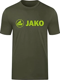 Jako Promo T-Shirt kurzarm khaki/neon green