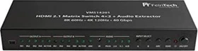 FeinTech HDMI 2.1 Matrix Switch 4x2 mit Audio Extractor