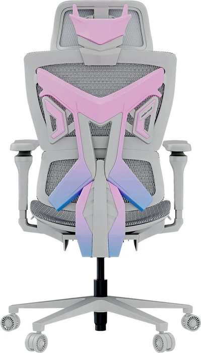 Anda Seat X-Air Pro Mesh Office Gamingstuhl, Twilight Grey, grau/rosa/blau