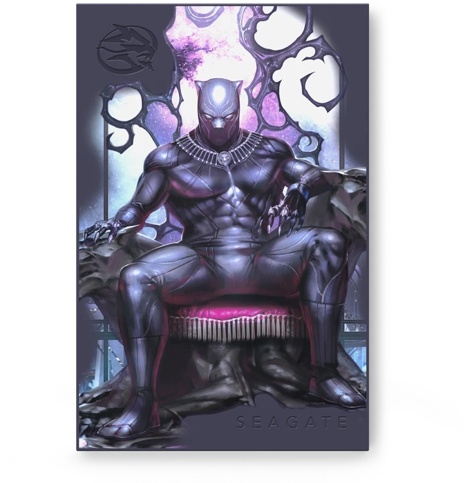 Seagate FireCuda Gaming HDD - King of Wakanda Special Edition, 2TB, +Rescue, USB 3.0 Micro-B