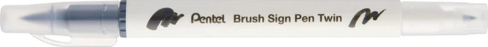 Pentel Brush Sign Pen Twin SESW30C hellgrau