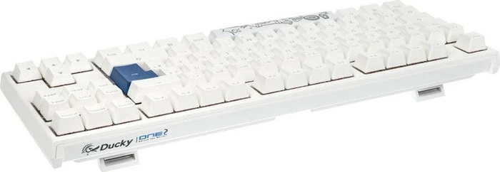 Ducky One 2 RGB TKL PBT, LEDs RGB, weiß, MX SILENT RGB RED, USB, DE