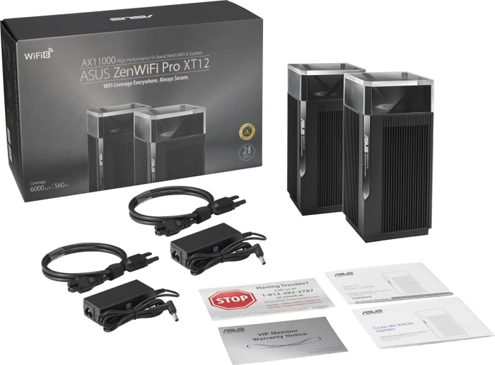 ASUS ZenWiFi Pro XT12, AX11000, schwarz, 2er-Pack