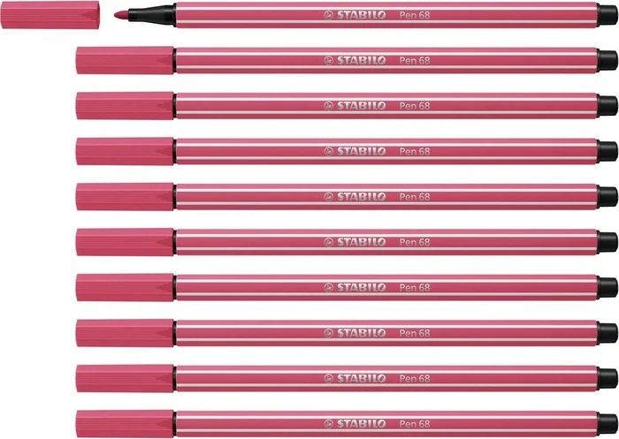 STABILO Pen 68 erdbeerrot, 10er-Pack