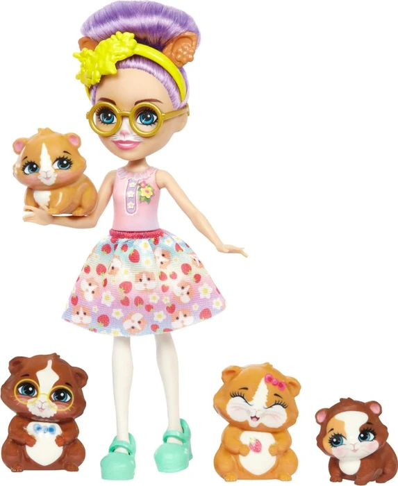 Mattel Enchantimals - City Tails - Glee Guinea Pig Family