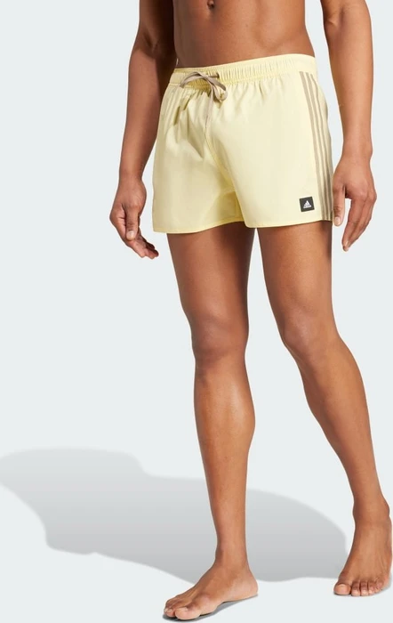 adidas 3-Streifen CLX Badeshorts almost yellow/blanch cargo (Herren)