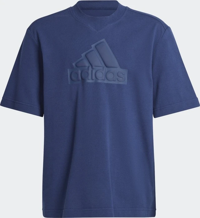 adidas Future Icons Logo Piqué T-Shirt kurzarm dark blue (Junior)