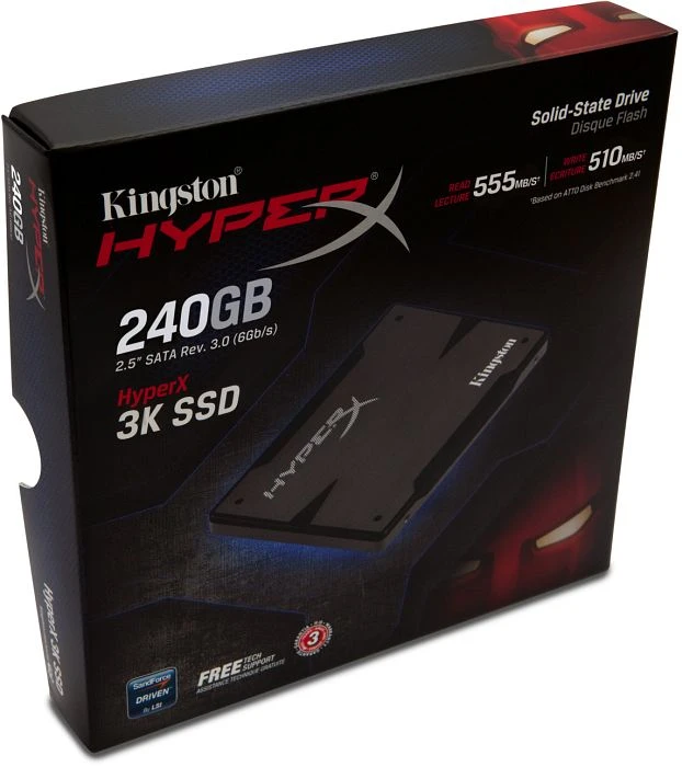 Kingston FURY 3K SSD schwarz 240GB, 2.5" / SATA 6Gb/s