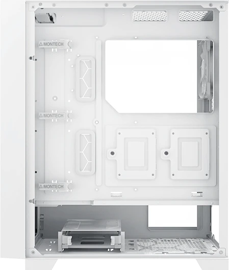 Montech Air 1000 Lite White, weiß, Glasfenster