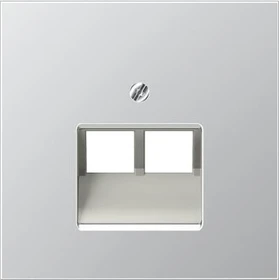 Jung Serie LS Abdeckung für IAE/UAE-Anschlussdosen 2 x 8-polig, Aluminium