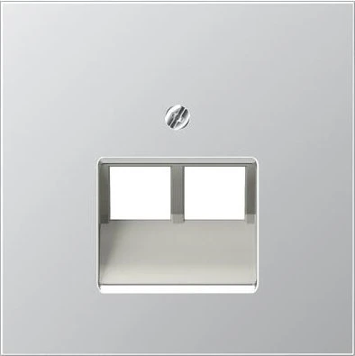 Jung Serie LS Abdeckung für IAE/UAE-Anschlussdosen 2 x 8-polig, Aluminium
