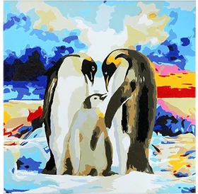 Craft Buddy Paint By Numb3rs Penguin Family
