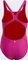 adidas Solid Small Logo Badeanzug lucid fuchsia/better scarlet (Junior) Vorschaubild
