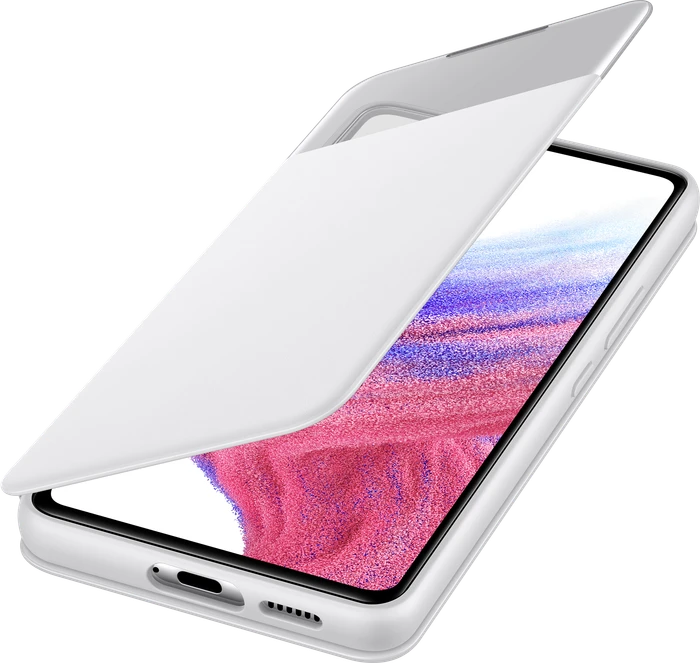 Samsung S-View Wallet Cover für Galaxy A53 5G weiß